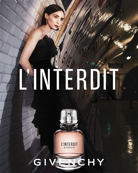 rooney mara pub givenchy|lindert Givenchy perfume.